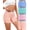 Blue/Orange/Light Green/Pink, variant on High Waisted Women's Boxer Briefs 4-Pack Multi-Color Modal Shorts