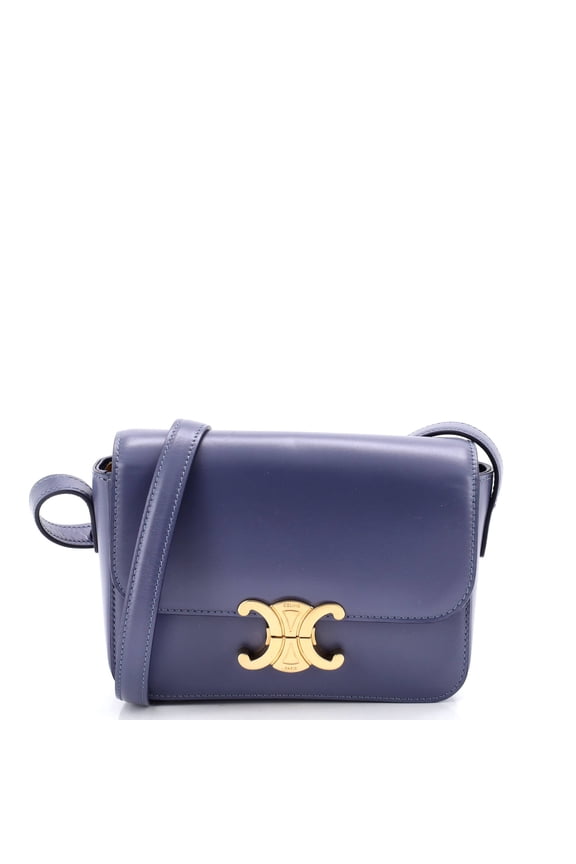 Pre-Owned Triomphe Shoulder Bag Smooth Calfskin Nano By Rebag