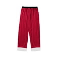 thumbnail image 4 of TiaoBug Men's Santa Claus Cosplay Costume Christmas Party Outfits Santa Velvet Tank Top Long Pants with Belt Set A Red M, 4 of 6