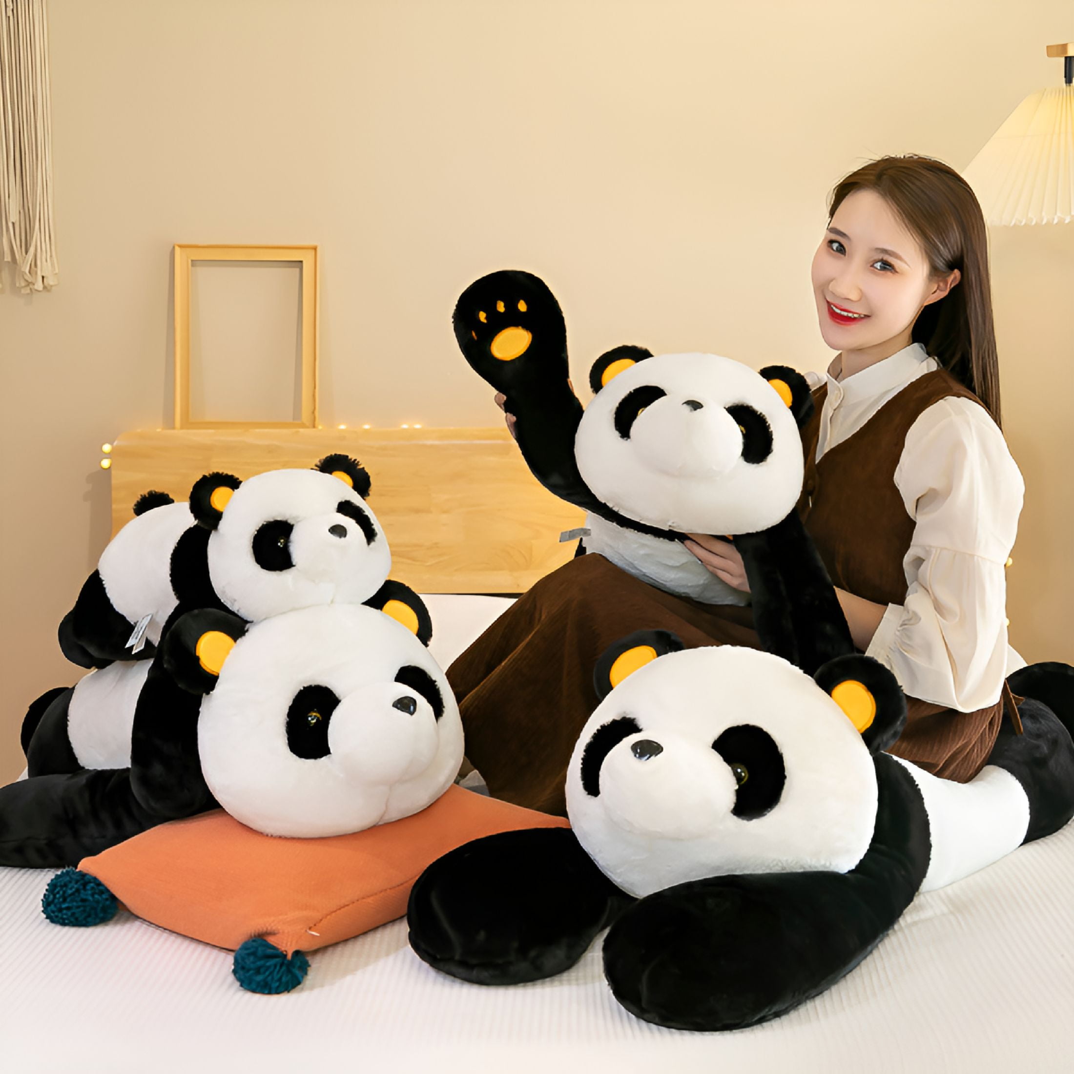 BESTSKY 1.7lbs Weighted Stuffed Animals Panda - 23.6"
