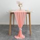 thumbnail image 1 of Camino de mesa de gasa de color rosa vino tinto de 10 pies y 29 120 pulgadas, decoración romántica para caminos de mesa de boda, 1 of 6