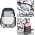 thumbnail image 4 of Baseball and Glove White Pattern 17" School Backpacks for Teens,Waterproof Oxford Fabric,S-Shape Padded Straps for School,Travel,Hiking,Camping, 4 of 6