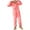 Pink, variant on Men's Fuzzy Hooded Onesie Pajamas Warm Plush Fleece Zip Up Jumpsuit Long Sleeve Plus Size One Piece Pajamas with Pocket
