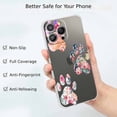 thumbnail image 2 of Bear Paw Clear Case for iPhone 13 Pro Max,Transparent Soft TPU Bumper Full Cover Case, 2 of 5