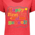 thumbnail image 4 of Inktastic Happy 1st Day of School Women's Plus Size T-Shirt, 4 of 5
