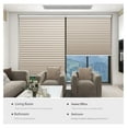 thumbnail image 4 of Bennium Cellular Shades Cordless Blackout Blinds for Bedroom Bathroom Indoor Windows Door Window with Glass,Honeycomb Retractable Sun Blocking, " Wide x 72" High,Beige,JZCEL48BG72C, 4 of 9