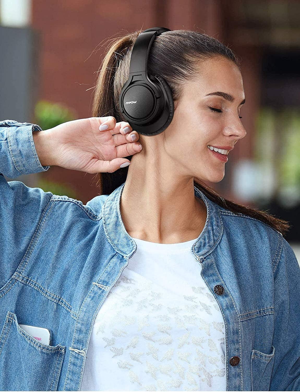 Mpow H7 Bluetooth Headphones Over Ear, Stereo Wireless Headset with  Microphone \u0026 Comfortable Memory-Protein Earpads \u0026 15 Hours Playtime \u0026 Wired  and Wireless Headphones for Cellphone/Tablet | Walmart Canada