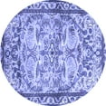thumbnail image 1 of Ahgly Company Indoor Round Persian Blue Traditional Area Rugs, 6' Round, 1 of 4