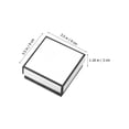 thumbnail image 2 of HAMPPLIES 6Pcs White Jewelry Presentation Boxes with Sponge Insert for Neat and Safe Jewelry Organization, 2 of 8