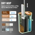 thumbnail image 4 of TOPCHANCES Flat Mop System, Mop and Bucket with Wringer Set, Flat Squeeze Mop with 2pcs Microfiber Pads (Green), 4 of 11