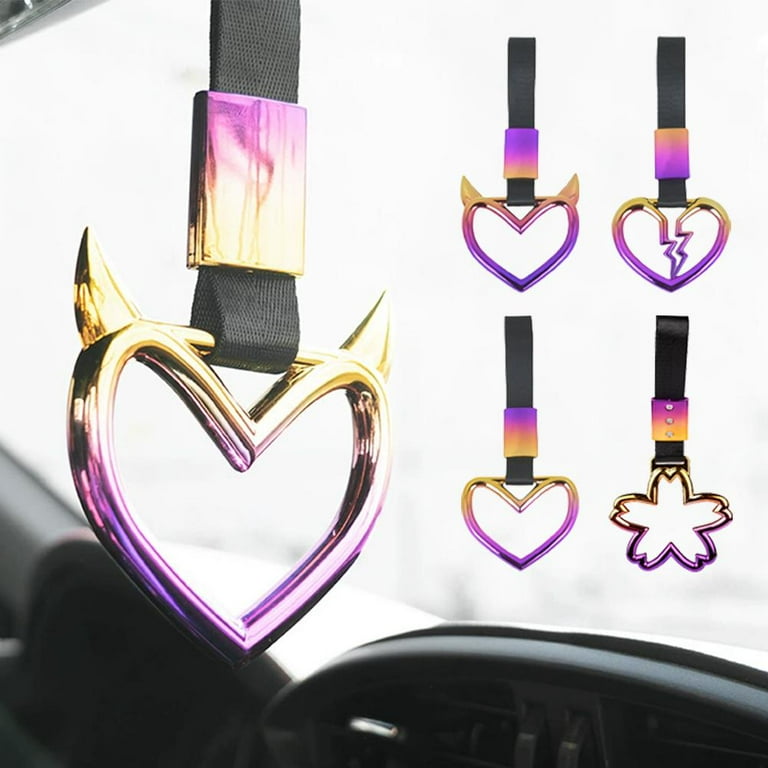Colorful Car Tow Strap Heart JDM Train Bus Handle Hand Strap L2X8