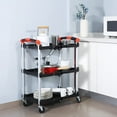 thumbnail image 3 of Olympia Tool 410-007 Pack-N-Roll 150 lbs Folding Collapsible Service Cart, Black/Red, 3 of 9