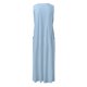 thumbnail image 5 of Vestido largo sin mangas con cuello en V y color liso para mujer: corte holgado, bolsillos, vestido informal cómodo para el día a día., 5 of 5