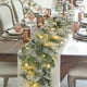 thumbnail image 4 of Navidad Simulation Snow Frost Pines Branch Rattan Light Holiday Wall Gate Fence Staircase Decoration Rattan Size 78.7 Inches, snow pine branch fence, holiday staircase decoration, snowflake, 4 of 7