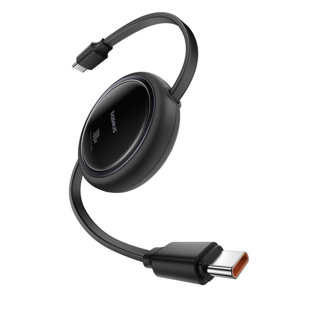Cable USB C a USB C Baseus de 100 W retráctil y 3.3 pies para iPhone