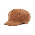 thumbnail image 2 of Minnieouse Boina clásica de pana para mujer, gorros de invierno cómodos y versátiles, gorra Vintage de vendedor de periódicos con estilo Sombreros bronceado suave, 2 of 6