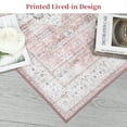 thumbnail image 3 of Garvee 2'x6' Long Runner Rug Vintage Distressed Print Runner Rug Washable Boho Non-Slip Bedroom Area Rugs for Laundry Room, Light Orange, 3 of 6