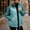 Green, variant on Women's Stand Collar Quilted Puffer Jacket Cable Knit Raglan Sleeve Zip‑Up Coat With Drawstring Hem Side Pockets Black XL
