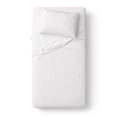 thumbnail image 4 of Mainstays Kids 100% Cotton Percale Bed Sheet Set, Twin, White Grid, 3 Pieces, 4 of 8