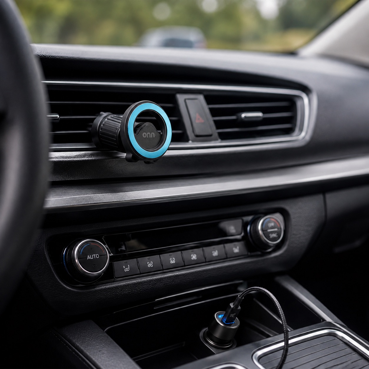 Onn Car Vent Magnetic Phone Mount with 360° Rotation photo 2