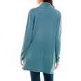 thumbnail image 2 of Mint Plus Pink- Women's Casual Lightweight Open Front Cardigans with Pockets and Soft Basic Drape Long Sleeve Sweater, 2 of 5