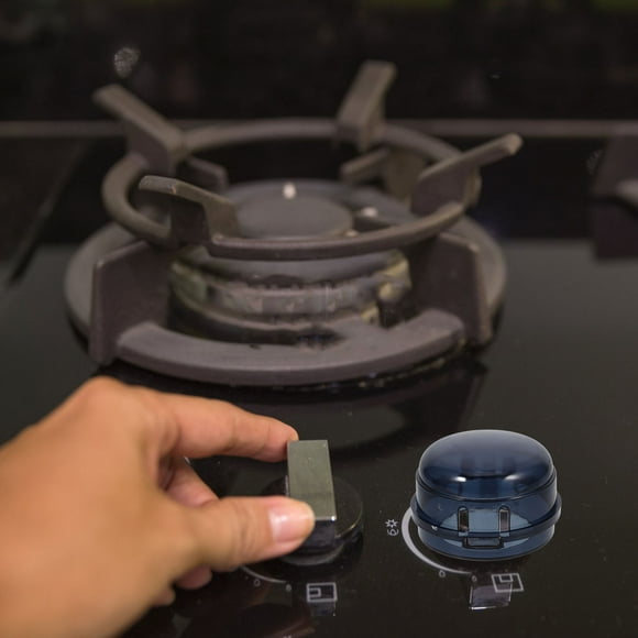 PENIKOKO 4Pcs Stove Top Covers for Electric Stove Black Plastic Sleek Design for Home Safety 6.50X6.50X4.00cm