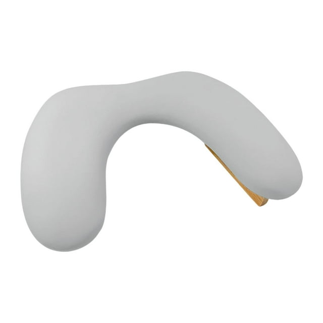 Cojín para reposabrazos de uñas, base de madera, soporte portátil, cojín para reposamanos, arte de uñas, mano Gris