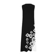 thumbnail image 3 of Chaquetas de Vestido de Verano para Mujeres Moda Cómoda Impresión sin Mangas Vestido con Cuello en V, Poliéster Elastano, 3 of 5