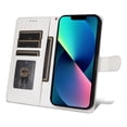 thumbnail image 5 of JTCASES Compatible with iPhone 13 6.1 inch Case Wallet Flip Folio Case [Kickstand] with RFID Blocking Card Holders [Shockproof] and Wrist Strap Phone Cover for Men Women Girls, Black, 5 of 13