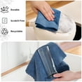 thumbnail image 3 of Beartech 80 Pack Microfiber Kitchen Towels Cleaning Cloth Roll,Lint Free Rags & Tear Away Reusable Towels,Washable Shop Rags,Ultra Absorbent Dish Rags for Car Kitchen Window Garage-Navy Blue, 3 of 8