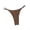 Brown, variant on Womens Sports Fitness Thong T Pants, Size S