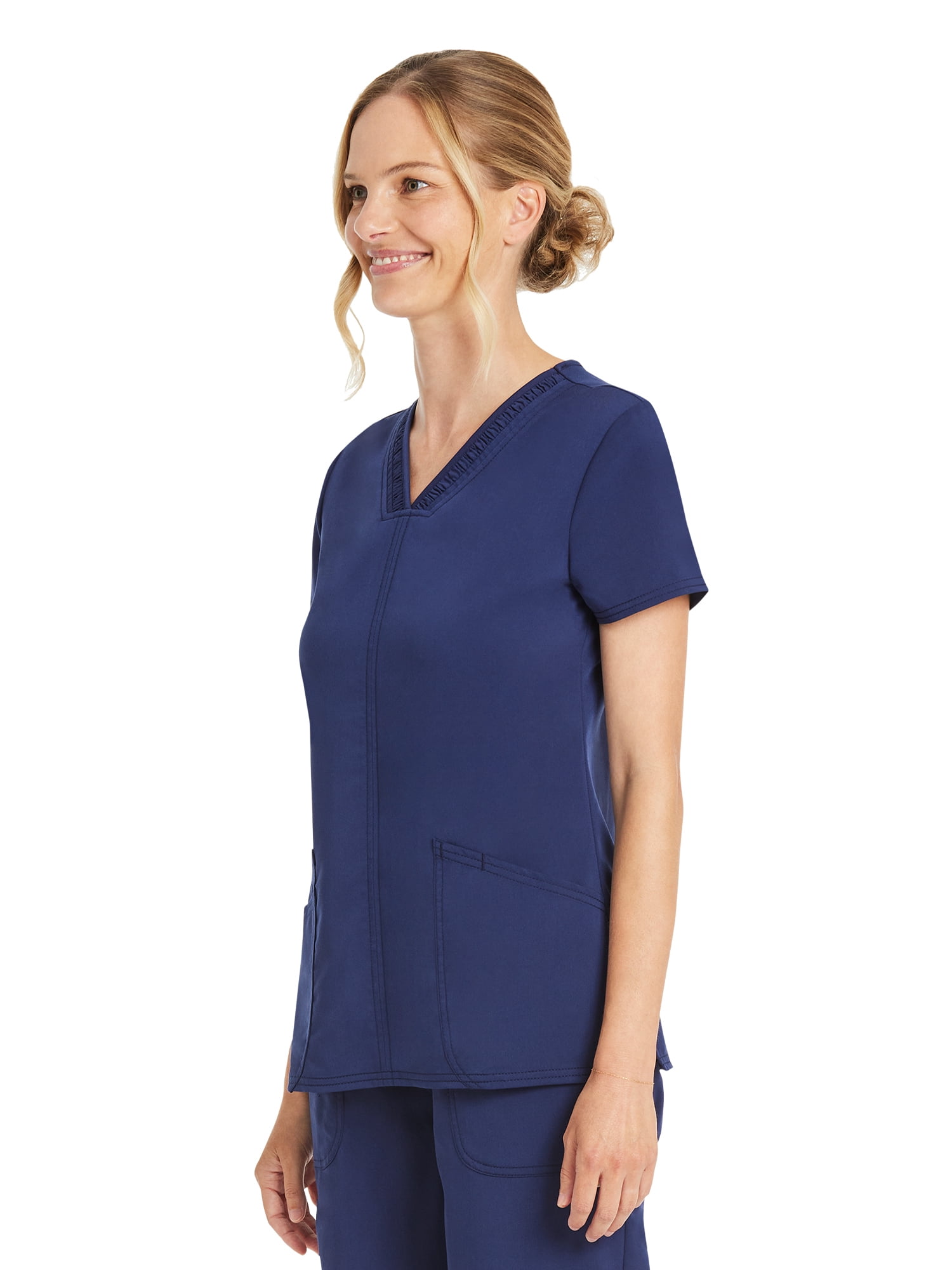 Scrubstar Women's Premium Ultimate Stretch V-Neck Scrub Top, Sizes XS-3XL