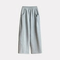 thumbnail image 5 of 4-5 Years Teen Girls Wide Leg Pants Casual Sweatpants Casual Sweatpants Pajamas Pants Teenagers Jogger Trousers Grey Sports Pants, 5 of 6