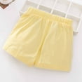 thumbnail image 4 of Kiviey Girls Shorts Cotton Casual Hot Shorts Solid Pants Size 2T-11Y, 4 of 4