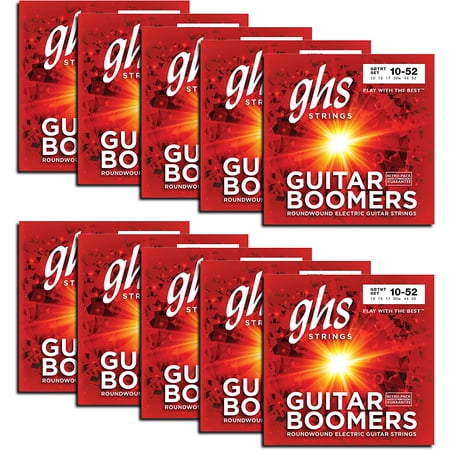 Ghs Strings - GBTNT-10 SET Electric Guitar Strings - Guitar Boomers Nickel-Plated Steel Thin & Thick 10-52 (10 SETS)