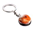 thumbnail image 1 of Glass Ball Keychain Luminous Double-sided Planetary Key Ring Bag Charm for Girls, 1 of 10