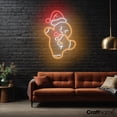 thumbnail image 3 of Craftnamesign Cool Gingerbread Man Neon Sign, Christmas LED Light For Shop Wall Art, 3 of 5