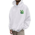 thumbnail image 5 of WILLBEST Sweat à Capuche et Chandails en Molleton pour Hommes Mode Automne et Hiver Décontracté Imprimé Stpatrick à Manches Longues, 5 of 5