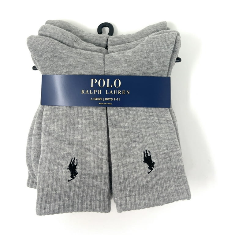 Polo Ralph Lauren Boys/Youth Classic Athletic Pairs Grey Crew - Main Image
