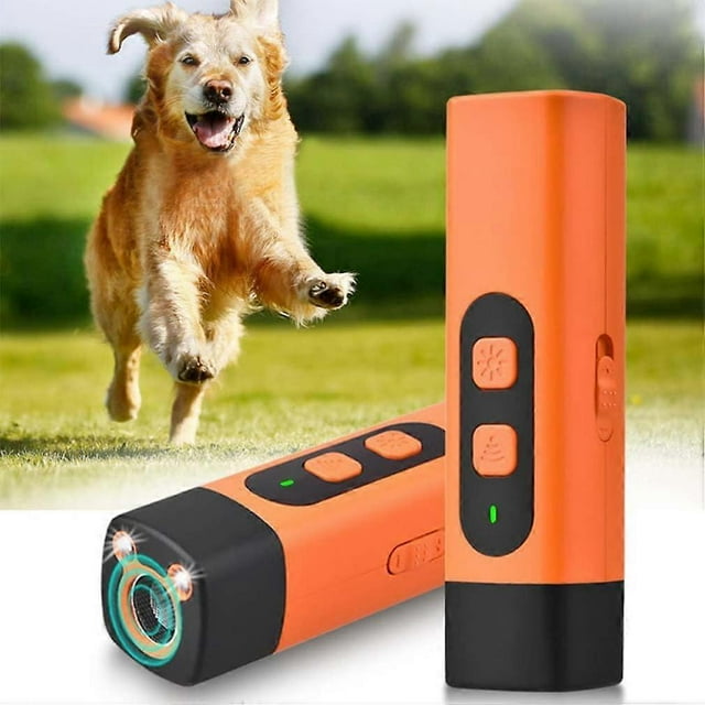 Répulsif Ultrasonique pour Chien avec Torche LED, Entraînement de 25 Pieds