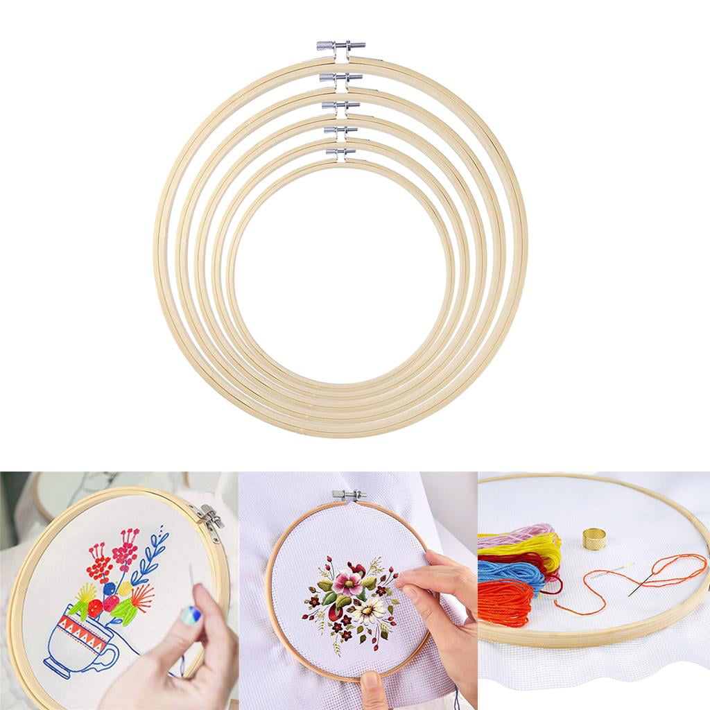 Type 1 #N/A Bamboo Embroidery Hoop Cross Stitch Circle Frame Outils de Couture 
