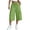 Army Green, variant on Womens Cotton Pants for Summer Straight Cigarette - Raw Hem Office Gray S
