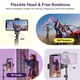 thumbnail image 2 of UBeesize 62 Phone Tripod & Selfie Stick, Camera Tripod Stand with Wireless Remote and Phone Holder,Compatible with iPhone Android Phone, Perfect for Selfies/Video Recording/Live Streaming Black, 2 of 5