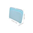 thumbnail image 2 of TABLZONE Silicone Sealed Bag Reusable Freezer Bag Sky Blue Multi Function Use 1Pcs, 2 of 8