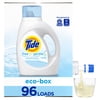 Tide Free & Gentle Liquid Laundry Detergent Eco-Box, 105 fl oz 96 Loads