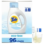 Tide Free & Gentle Liquid Laundry Detergent Eco-Box, 105 fl oz 96 Loads