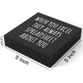 thumbnail image 2 of Zomyto 5x5 Inches When You Excel Thank You Gifts Office Decor Funny Inspirational Desk Decor Wooden Box Sign, 2 of 6