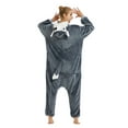 thumbnail image 6 of Très Chic Mailanda Wolf Onesie Pajamas for Adult Unisex Sleepwear for Women and Men, 6 of 7