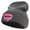 Charcoal, variant on Wow Power Embroidered 12 inch Acrylic Cuffed Long Beanie - Black OSFM