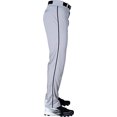 thumbnail image 5 of Pantalones de béisbol Rawlings para niños, medianos, grises y negros, ribeteados, 5 of 5